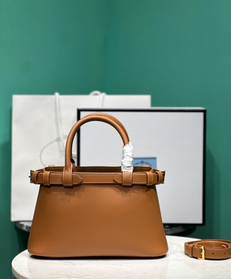 Prada Small Leather Handbag With Belt 1BA418